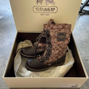 Brown Coach Boots Size 6